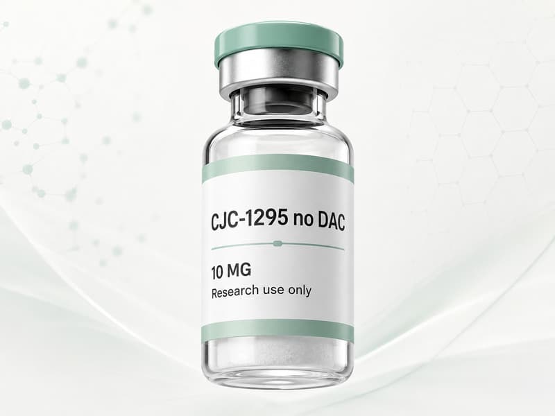 Fiole de CJC-1295 (no DAC) pour fiche éducative Guide des Peptides