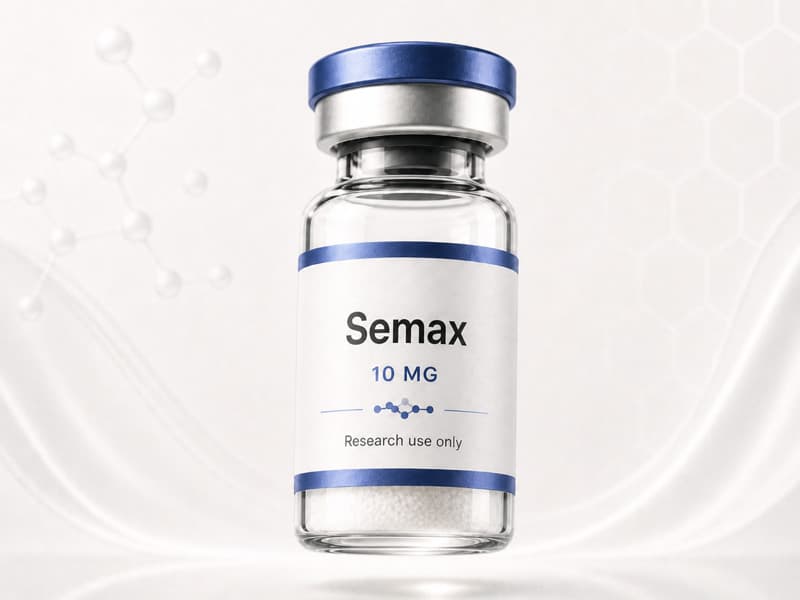 Fiole de Semax pour fiche éducative Guide des Peptides